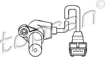 Topran 206 693 датчик частоты вращения, управление двигателем на OPEL ASTRA G универсал (F35_)
