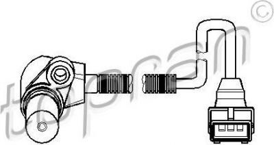 Topran 206 695 датчик частоты вращения, управление двигателем на OPEL VECTRA A (86_, 87_)