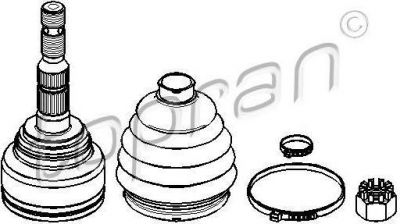 Topran 206 813 шарнирный комплект, приводной вал на OPEL ZAFIRA A (F75_)