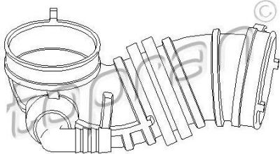 Topran 206 931 рукав воздухозаборника, воздушный фильтр на OPEL CALIBRA A (85_)