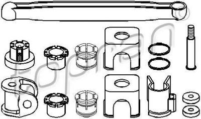 Topran 206 933 ремкомплект, рычаг переключения на OPEL MERIVA