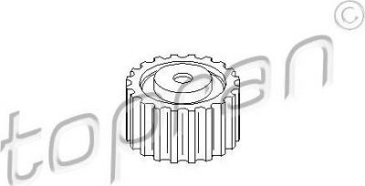 Topran 207 016 паразитный / ведущий ролик, зубчатый ремень на RENAULT CLIO II (BB0/1/2_, CB0/1/2_)