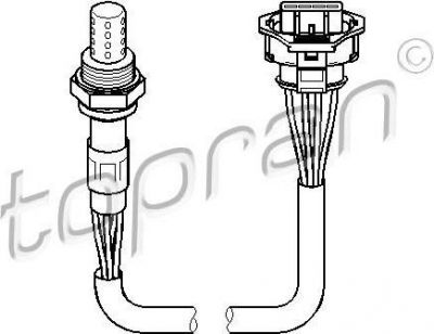 Topran 207 057 лямбда-зонд на OPEL OMEGA B (25_, 26_, 27_)