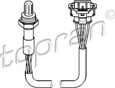 Topran 207 061 лямбда-зонд на OPEL ASTRA H (L48)