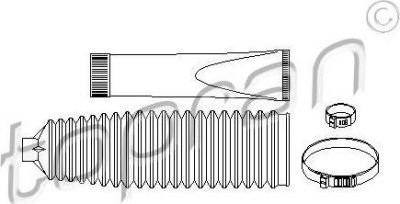 Topran 207 132 комплект пылника, рулевое управление на OPEL COMBO Tour