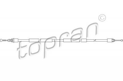 Topran 207 387 трос, стояночная тормозная система на OPEL VIVARO фургон (F7)