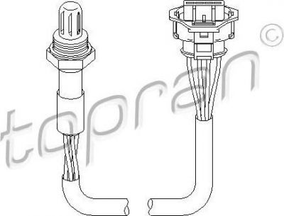 Topran 207 431 лямбда-зонд на OPEL VECTRA B (36_)