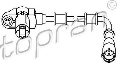 Topran 207 447 датчик, частота вращения колеса на OPEL VECTRA A (86_, 87_)
