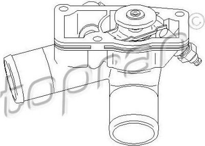Topran 207 507 термостат, охлаждающая жидкость на OPEL VECTRA B (36_)