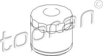 Topran 207 580 масляный фильтр на RENAULT MEGANE III Наклонная задняя часть (BZ0_)