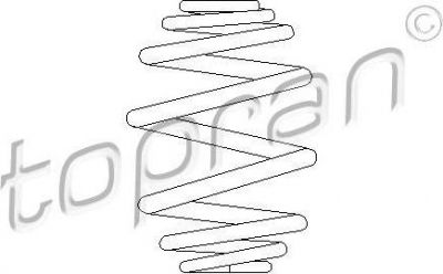 Topran 207 595 пружина ходовой части на OPEL VECTRA A Наклонная задняя часть (88_, 89_)