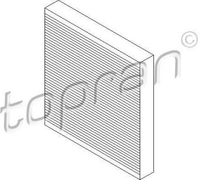 Topran 207 680 фильтр, воздух во внутренном пространстве на OPEL INSIGNIA