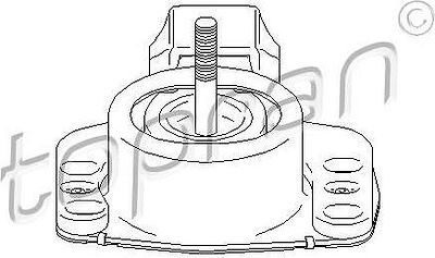 Topran 207 756 подвеска, двигатель на RENAULT MASTER II фургон (FD)
