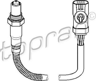 Topran 207 860 лямбда-зонд на RENAULT MEGANE II универсал (KM0/1_)