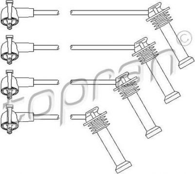 Topran 300 703 комплект проводов зажигания на 3 Touring (E46)