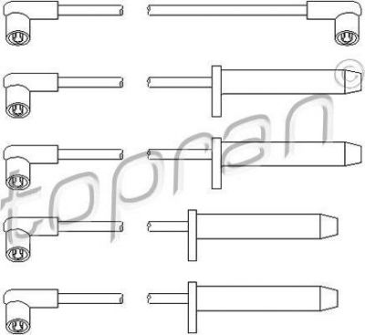 Topran 300 705 комплект проводов зажигания на FORD SCORPIO I (GAE, GGE)