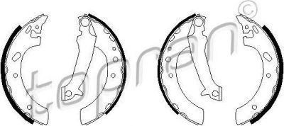 Topran 301 313 комплект тормозных колодок на FORD ESCORT VII седан (GAL, AFL)