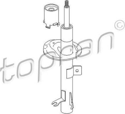 Topran 301 322 амортизатор на FORD FOCUS седан (DFW)