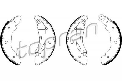 Topran 301 776 комплект тормозных колодок на FORD TRANSIT c бортовой платформой/ходовая часть