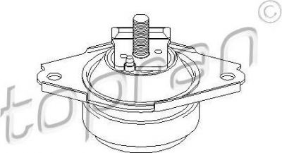 Topran 301 814 подвеска, двигатель на FORD ESCORT VII седан (GAL, AFL)