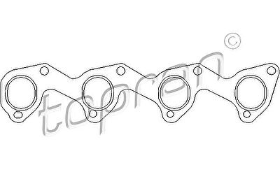 Topran 301 854 прокладка, выпускной коллектор на FORD MONDEO I (GBP)