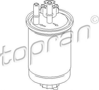 Topran 302 129 топливный фильтр на FORD FOCUS (DAW, DBW)