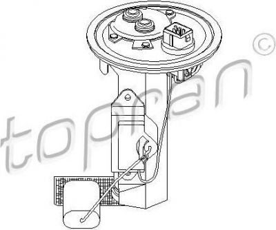 Topran 302 668 топливный насос на FORD KA (RB_)