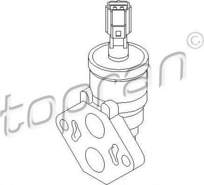 Topran 302 681 поворотная заслонка, подвод воздуха на HYUNDAI TERRACAN (HP)