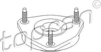 Topran 303 993 опора стойки амортизатора на FORD TRANSIT c бортовой платформой/ходовая часть