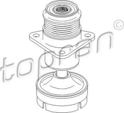 Topran 304 095 механизм свободного хода генератора на FORD FOCUS седан (DFW)