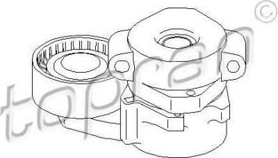 Topran 304 104 натяжитель ремня, клиновой зубча на FORD TRANSIT c бортовой платформой/ходовая часть