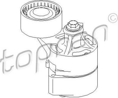 Topran 304 105 натяжитель ремня, клиновой зубча на FORD TRANSIT фургон