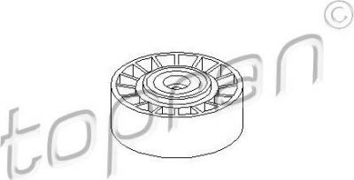 Topran 400 007 натяжной ролик, поликлиновой ремень на MERCEDES-BENZ S-CLASS (W140)