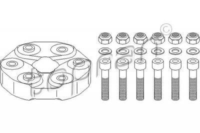 Topran 400 239 шарнир, продольный вал на MERCEDES-BENZ C-CLASS (W202)