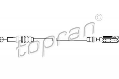 Topran 400 944 тросик замка капота на MERCEDES-BENZ E-CLASS (W124)