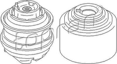 Topran 407 836 подвеска, двигатель на MERCEDES-BENZ C-CLASS универсал (S202)