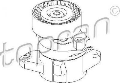Topran 407 858 натяжитель ремня, клиновой зубча на MERCEDES-BENZ GLK-CLASS (X204)