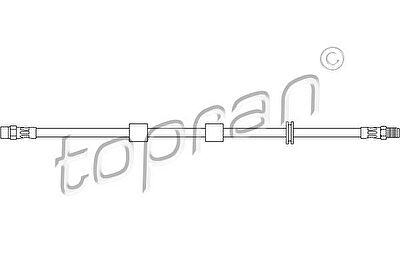 Topran 500 199 тормозной шланг на 5 (E34)