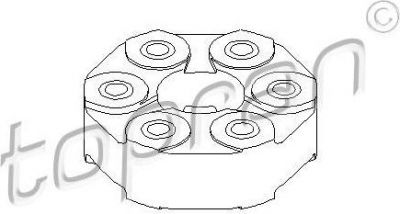 Topran 500 289 шарнир, продольный вал на 3 (E36)