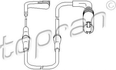 Topran 500 994 датчик, износ тормозных колодок на 6 (E63)