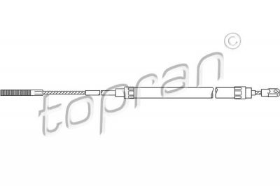 Topran 501 097 трос, стояночная тормозная система на 5 (E34)