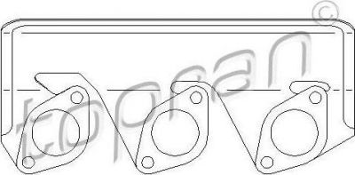 Topran 501 274 прокладка, выпускной коллектор на 3 (E30)