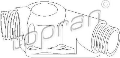 Topran 501 428 фланец охлаждающей жидкости на 3 купе (E36)