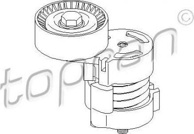 Topran 501 496 натяжитель ремня, клиновой зубча на 3 Touring (E91)