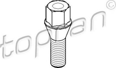 Topran 501 536 болт для крепления колеса на VOLVO V70 III (BW)