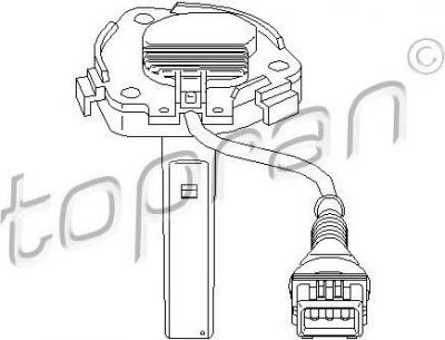 Topran 501 586 датчик, уровень моторного масла на 7 (E38)