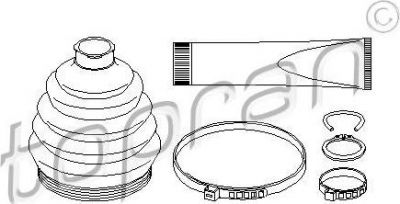 Topran 501 596 комплект пылника, приводной вал на X3 (E83)