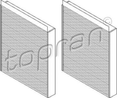 Topran 501 648 фильтр, воздух во внутренном пространстве на 6 кабрио (F12)