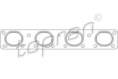 Topran 501 709 прокладка, выпускной коллектор на Z4 (E85)