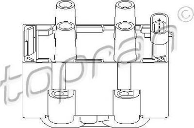 Topran 700 123 катушка зажигания на DACIA LOGAN EXPRESS (FS_)